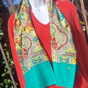 Oilily New Paisley Print Oblong Scarf